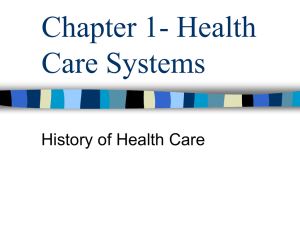 Chapter 1- Health Care Systems - Kings County Office of Education