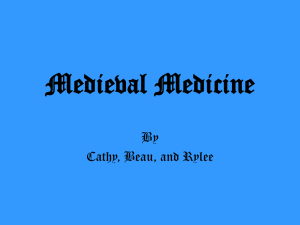 Medieval Medicine - University of South Alabama