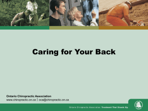 The Importance of Back Care