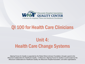 Unit 4 - WHA Quality Center