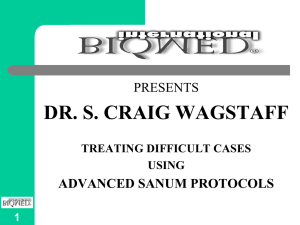 Treating difficult cases using advanced Sanum