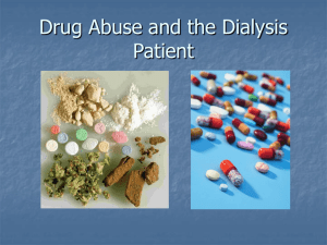 Drug Abuse and the Dialysis Patient