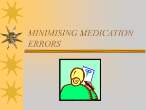Medication errors