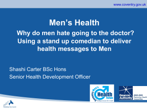 S Carter - Why do men hate going to the doctor?