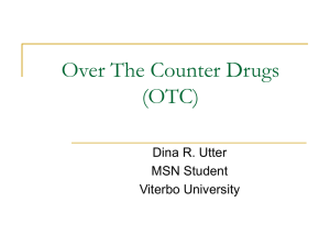 Over The Counter Drugs (OTC)