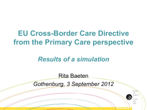 Cross border healthcare simulation for the Primary Care perspective