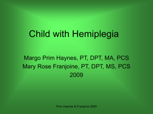 Child with Hemiplegia