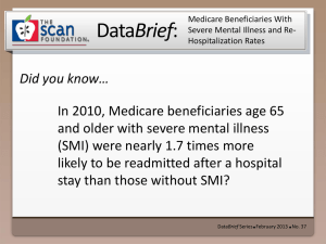 Medicare Beneficiaries With Severe Mental Illness