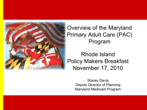 Primary Adult Care (PAC): An Overview
