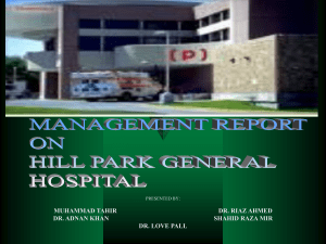 HILL PARK GENERAL HOSPITAL AND TRAUMA CENTRE