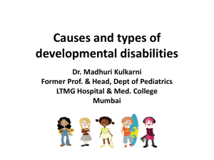 Causes and types of disabilities - Tata Interactive Learning Forum