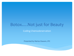 Botox….Not just for Beauty