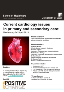 Current cardiology issues in primary and secondary