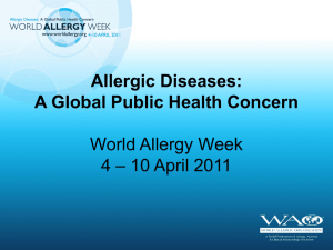 Allergic Diseases - World Allergy Organization