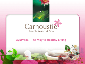 Ayurveda - Carnoustie Resorts