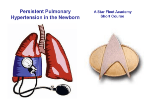 Managment of Pulmonary HTN