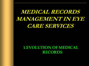 Evaluation of medical records