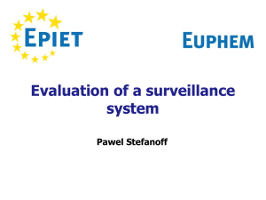 Evaluating surveillance systems