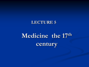 History of Medicine Lecture 5