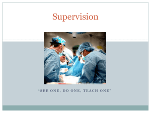Supervision - VCU School of Medicine