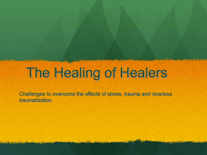 The Healing of Trauma