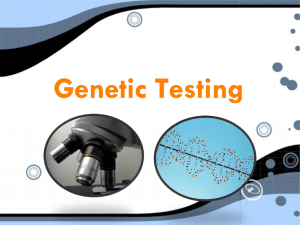 Genetic Testing - Highland Park FPS