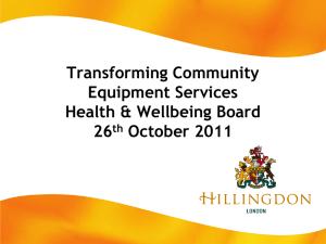 “Community Equipment”? - London Borough of Hillingdon