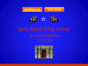 Quiz About King Arthur