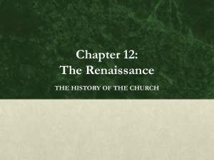 Chapter 12: The Renaissance