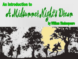 Thesis statement for a midsummer night's dream essay'