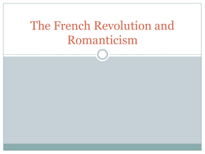 The French Revolution and Romanticism