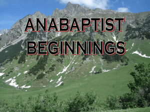 anabaptist-beginnings