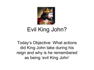 King John Lesson - historynetwork.co.uk