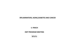 Inflammation, Aging, Diabetes, and Cancer