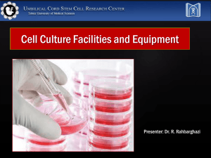 Cell Culture Principles and Techniques