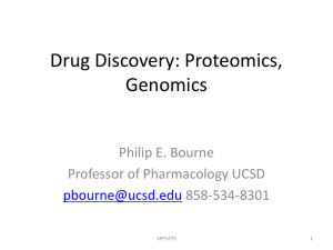 Drug Discovery: Proteomics, Genomics
