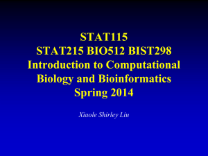 STAT115 STAT215 BIO512 BIST298 Introduction to Computational