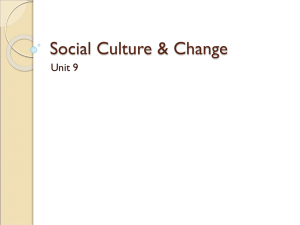Social Culture and Change