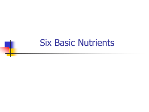 Six basic nutrients