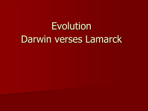 Lamarck vs. Darwin ppt