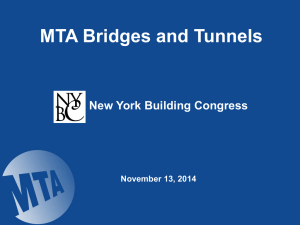MTA Bridges and Tunnels - The New York Building Congress