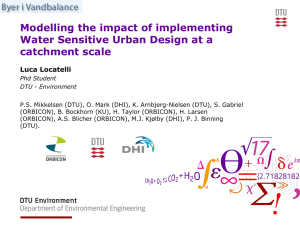 Modelling the impact of implementing Water Sensitive Urban design