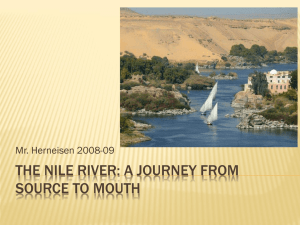 The Nile River: a journey from source to mouth
