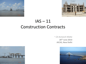 IAS * 11 Construction Contracts