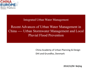 11. CAUPD and DHI - Integrated Urban Water Development