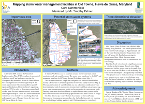 Mapping storm water management facilities in Old Towne, Havre de