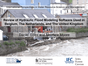 Review of Hydraulic Flood Modeling – Software used in Belgium