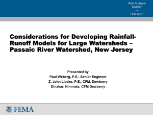 Considerations for Developing Rainfall