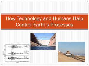 How technology and humans help control Earth*s processes