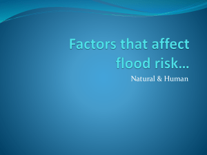 Factors that affect flood risk in drainage basins